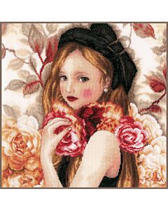 Borduurpakket  I Hold Roses Lanarte Romance PN-0186060 op linnen  