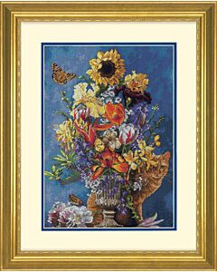 Borduurpakket garden in gold van Dimensions  gold collection 70-35404
