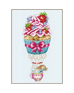 Vervaco borduurpakket Cupcake ballon PN-0199542 telpatroon