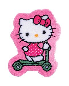 Vervaco smyrnapakket knoopkleed Hello kitty op de step PN-0205083 voorbedrukt