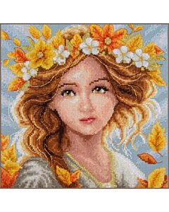 Lanarte borduurpakket oogst koningin PN-0213472 evenweave telpatroon