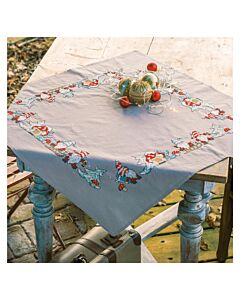 Vervaco borduurpakket tafelkleed herfstdiertjes PN-0223035 voorbedrukt