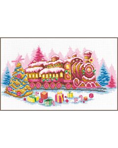 Vervaco borduurpakket Gingerbread locomotief PN-0215313 telpatroon