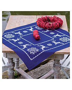 Vervaco borduurpakket tafelloper herten van Scandinavië PN-0217591 voorbedrukt