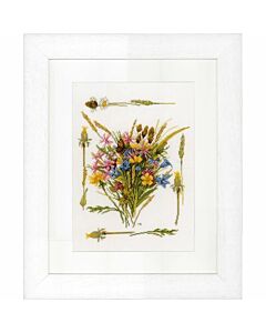 Borduurpakket   Veldboeket - Field Bouquet marjolein Bastin van lanarte   