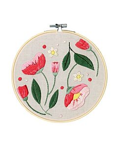 Restyle borduurpakket bloemen vrij borduren