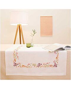 Rico Design borduurpakket tafelkleed herfstbloemen 68308.52.21 voorbedrukt