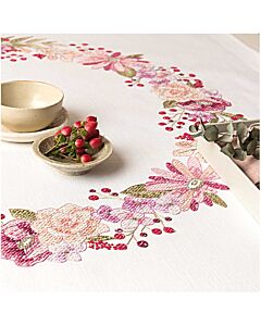 Rico Design tafelkleed herfstkrans 68298.52.21 voorbedrukt  borduren