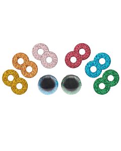 Rico Design wiebel veiligheidsogen glitter 9 tot 20mm
