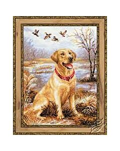 orduurpakket labador om te borduren telpatroon