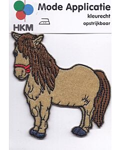 Beige getinte pony als applicatie.