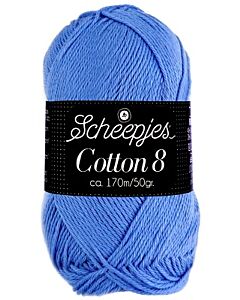 Scheepjes cotton 8, kl.506 blauw