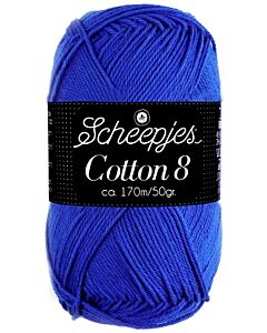 Scheepjes cotton 8, kl.519 blauw