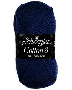 Scheepjes cotton 8, kl.527 blauw