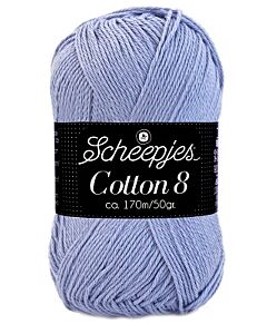 Scheepjes cotton 8, kl.651 lila