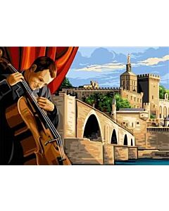 Voorbedrukt stramien/canvas Festival van Avignon van Seg de Paris 929.606 om te borduren