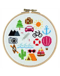 Stitchonomy borduurpakket reizen 291013 borduren