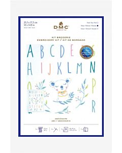 Borduurpakket voorbedrukt ABC Koala van DMC TB160 