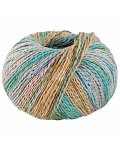 Lana Grossa Torto kleur 2 (creme/blauw/roze/groen