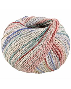 Lana Grossa Torto kleur 2 (creme/blauw/roze/groen