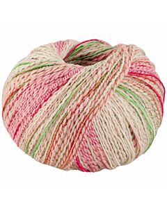 Lana Grossa Torto kleur 2 (creme/blauw/roze/groen