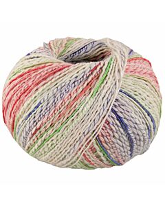Lana Grossa Torto kleur 2 (creme/blauw/roze/groen