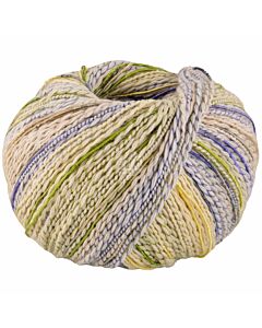 Lana Grossa Torto kleur 2 (creme/blauw/roze/groen