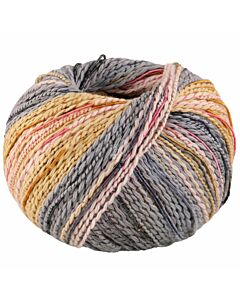 Lana Grossa Torto kleur 2 (creme/blauw/roze/groen