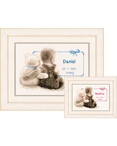 Vervaco borduurpakket geboortelap mijn liefste knuffel pn-0021672 borduren