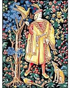 Voorbedrukt canvas de valkenier om te borduren van Margot 153.1148