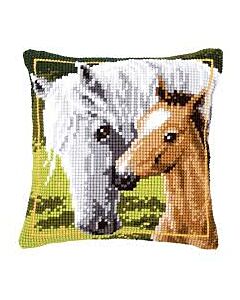  wit paard met veulen