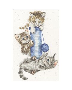 Bothy Threads borduurpakket kittens krabpaal XHD154 telpatroon