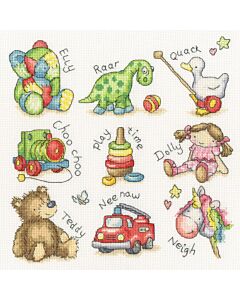Bothy Threads borduurpakket speelgoed XKG25 telpatroon
