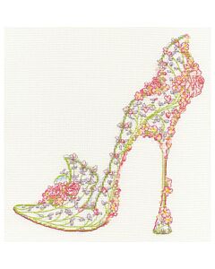 Bothy Threads borduurpakket 'wedding slipper' hak XSK11 telpatroon