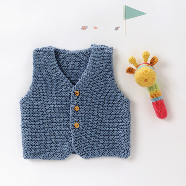 Eerlijk hobby band Gratis baby vest breipatroon voor beginners | C.R. Couture